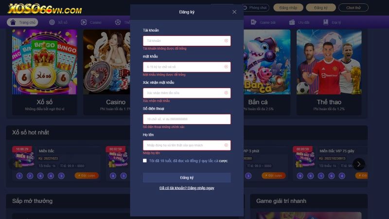 Hướng dẫn đăng ký Xoso66 siêu đơn giản